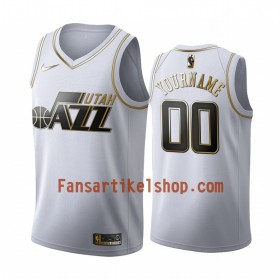 NBA Utah Jazz Trikot Benutzerdefinierte Nike 2019-2020 Weiß Golden Edition Swingman - Herren